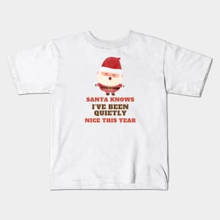 Introvert Christmas Humor Kids T-Shirt